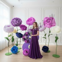 Аренда ростовых цветов из бумаги "Пионы сиреневые"